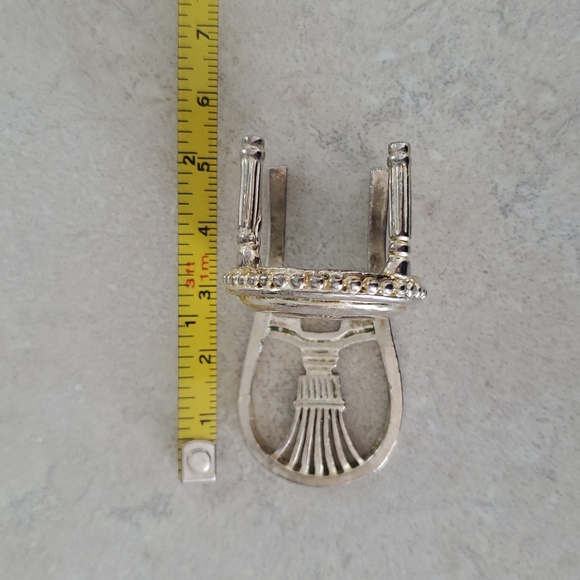 Vintage Godinger Silver Miniature Chair Decor Or Dollhouse - Picture 10 of 11